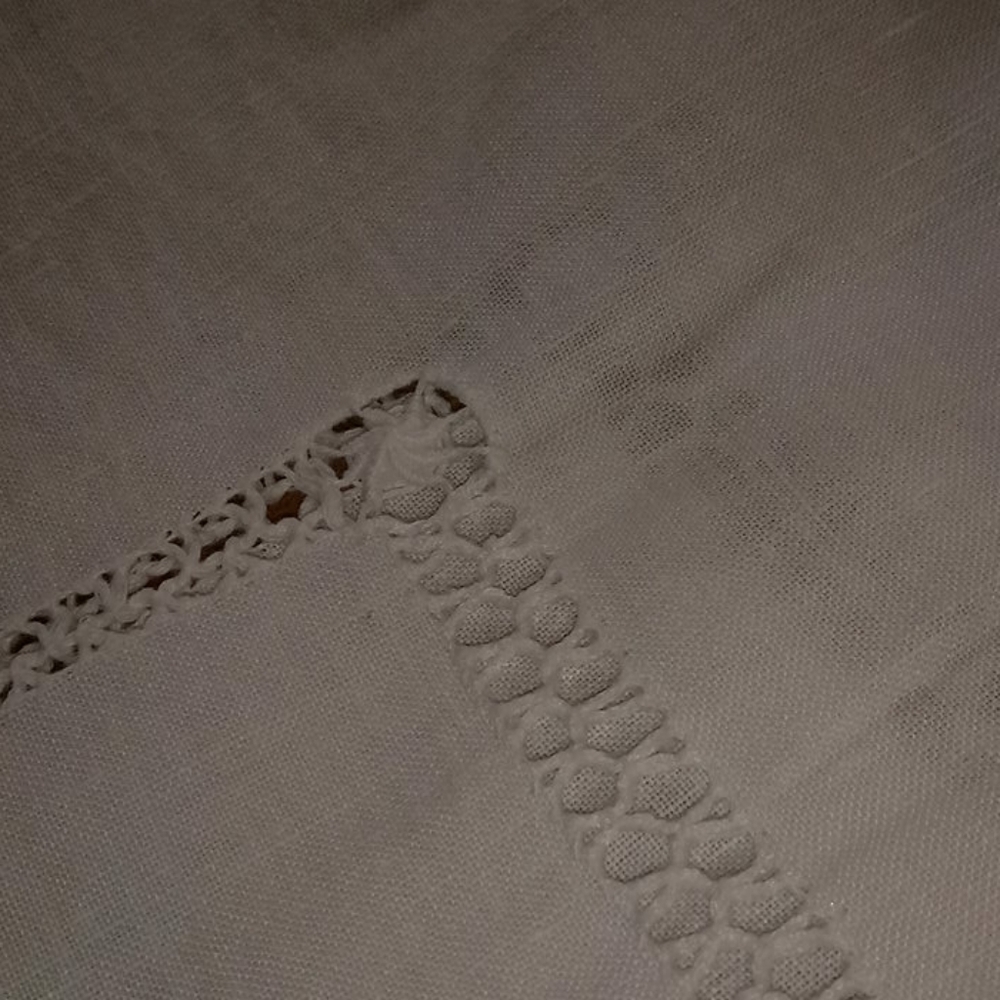 Crochet lace table topper 31 by 31 - Picture 3 of 5